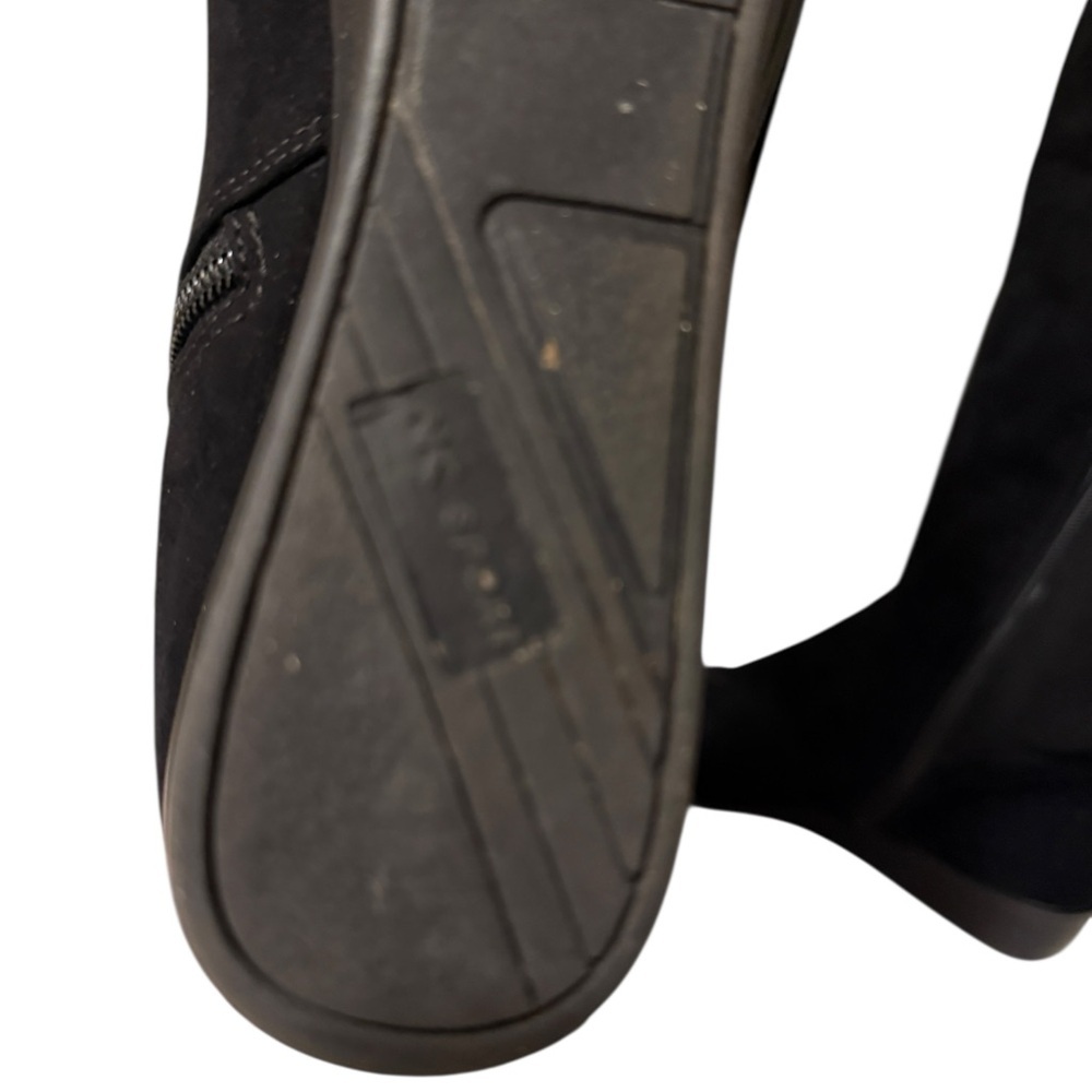Calvin Klein, beautiful Black Knee-High Women's Boots suede leather soft & comfy - Picture 9 of 15
